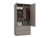 Kleiderschrank Mandeville D119 (Grau)