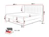 Boxspring postelja Indiana 142 (Swing 01)