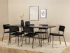 Conjunto de comedor Dallas 2790 (Negro)