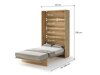 Cama plegable Concept Pro Lenart AH103 (Roble Artisan)