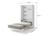 Letto a scomparsa Concept Pro Lenart AH103 (Bianco)