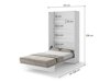 Cama plegable Concept Pro Lenart AH103 (Blanco brillante)