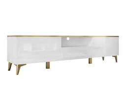 Mueble TV Comfivo AD102 (Blanco + Blanco brillante)