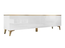 Mueble TV Comfivo AD103 (Blanco + Blanco brillante)