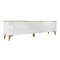 Mueble TV Comfivo AD103 (Blanco + Blanco brillante)