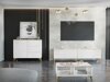 Mueble TV Comfivo AD103 (Blanco + Blanco brillante)