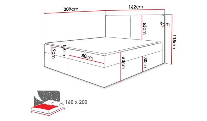 Kontinentālā gulta 561123