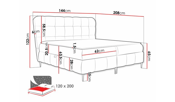 Kontinentālā gulta 567041