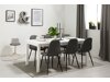 Маса и столове за трапезария Scandinavian Choice 595 (Сив + Черен)