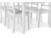 Маса и столове за трапезария Provo 132 (Бял + Черен)