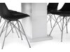 Маса и столове за трапезария Scandinavian Choice 609 (Черен + Сребро)