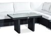 Set mobilier de exterior Comfort Garden 1422 (Negru + Alb)