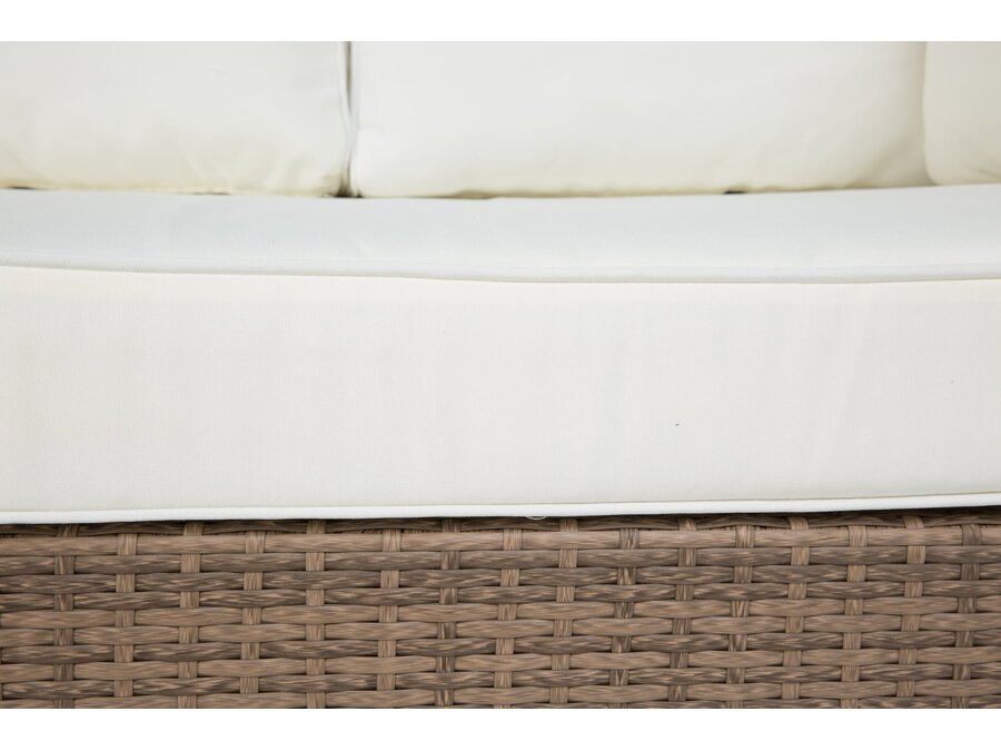 Vrtna sofa Comfort Garden 1375 (Smeđa + Bijela)