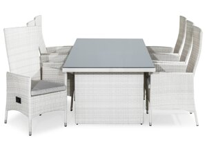 Conjunto de mesa e cadeiras Comfort Garden 1658 (Branco)
