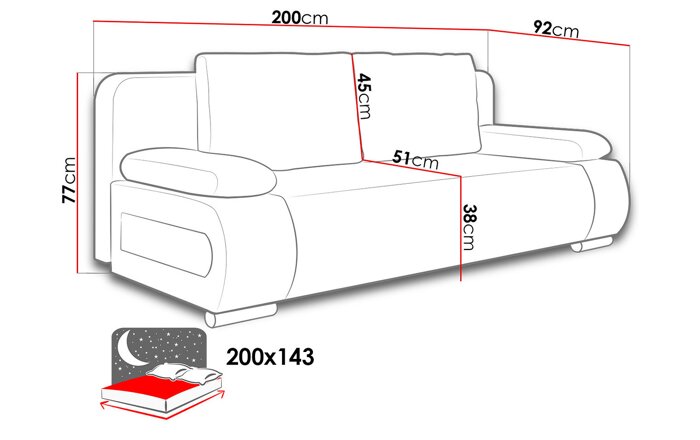 Sofa lova S39871